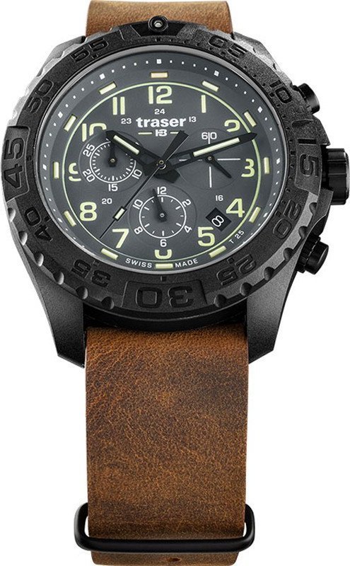 Zegarek Traser Zegarek męski Traser TS-109045 brązowy