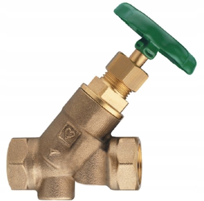 Herz Zawór odcinający STRÖMAX-W do instalacji wody pitnej, figura skośna, gwint wewnętrzny Rp. Przepływ min 0,5 l/s, DN 15