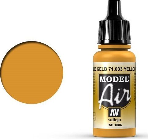 Vallejo Vallejo Model Air Yellow Ochre 71.033 uniwersalny