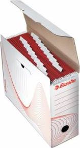 Esselte PUDŁO NA TECZKI ZAWIESZANE ESSELTE 117 X 285 X 337 MM BIAŁE