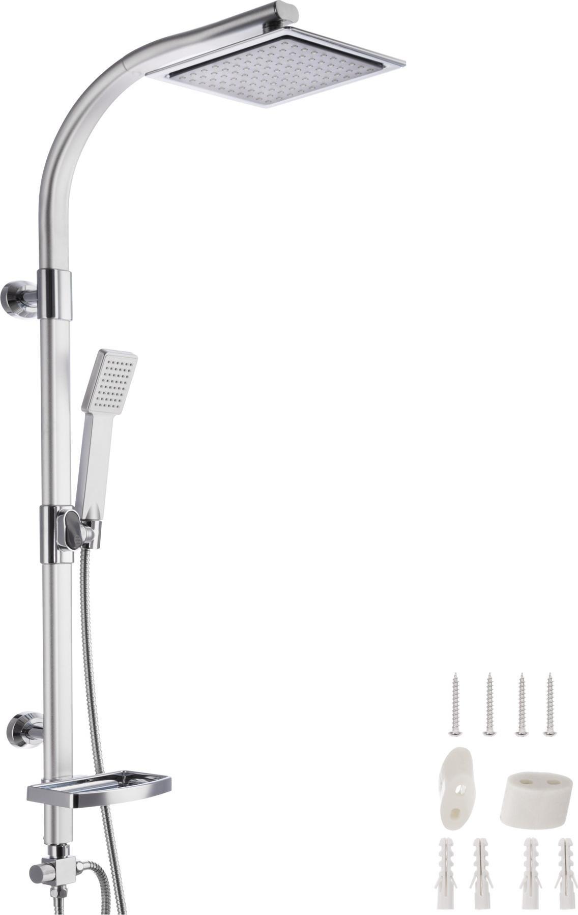 Zdjęcia - Zestaw prysznicowy Tectake   System prysznicowy ze słuchawką prysznicową i p 