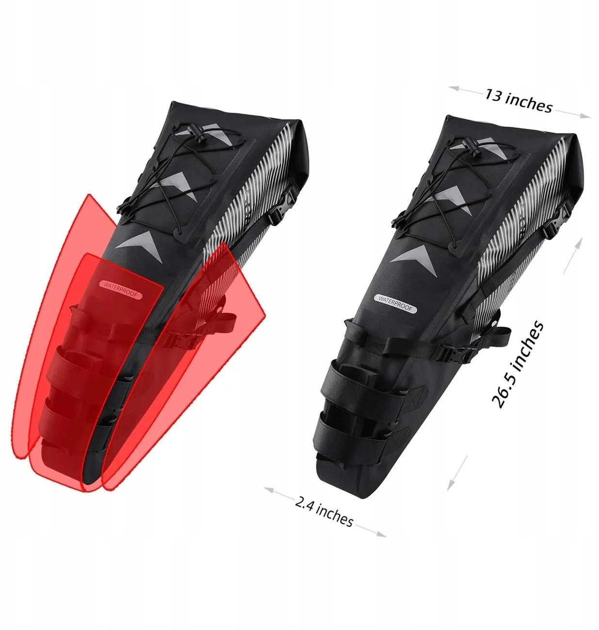 RockBros Torba rowerowa Rockbros AS-013 podsiodłowa 10L - czarny