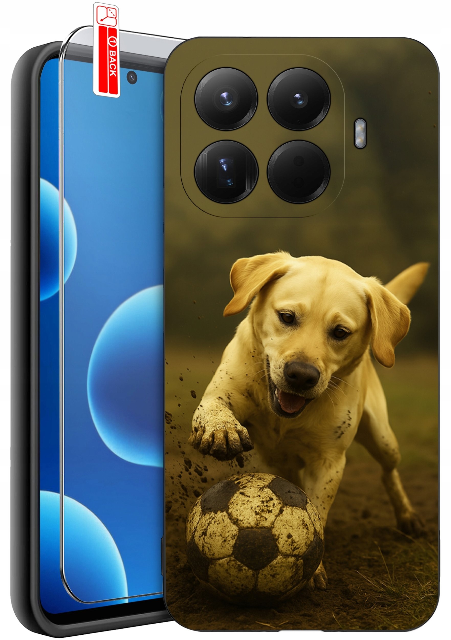 ETUI do Xiaomi 15T Pro 5G PIES PIESEK Z PSEM DOG PSIAK WZORY + SZKŁO 9H