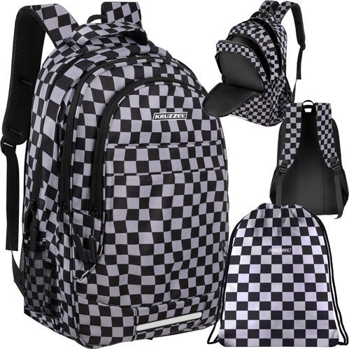 Kruzzel Plecak 30L - szachownica (24531)