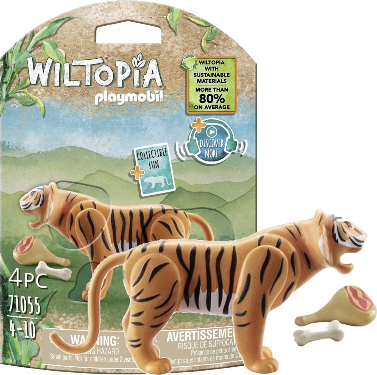 PLAYMOBIL 71055 Wiltopia Tiger Construction Toy