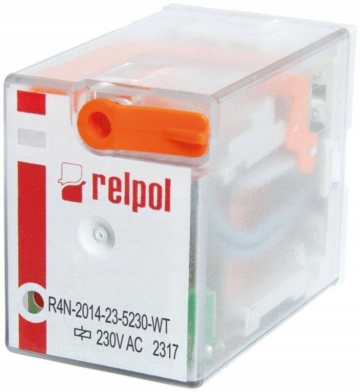 Relpol Przekaźnik przemysłowy 4P 230V AC AgNi R4N-2014-23-5230-WT A00003