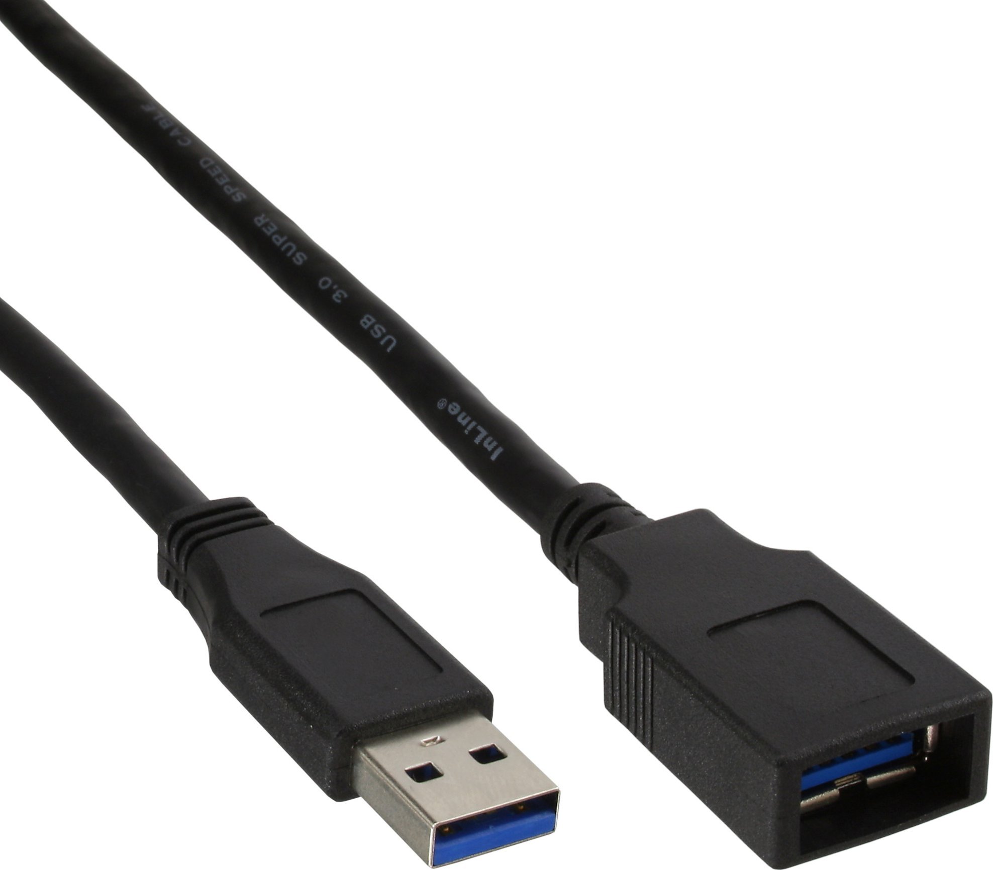 Zdjęcia - Kabel InLine  USB  USB-A - USB-A 2 m Czarny  (B-35620)