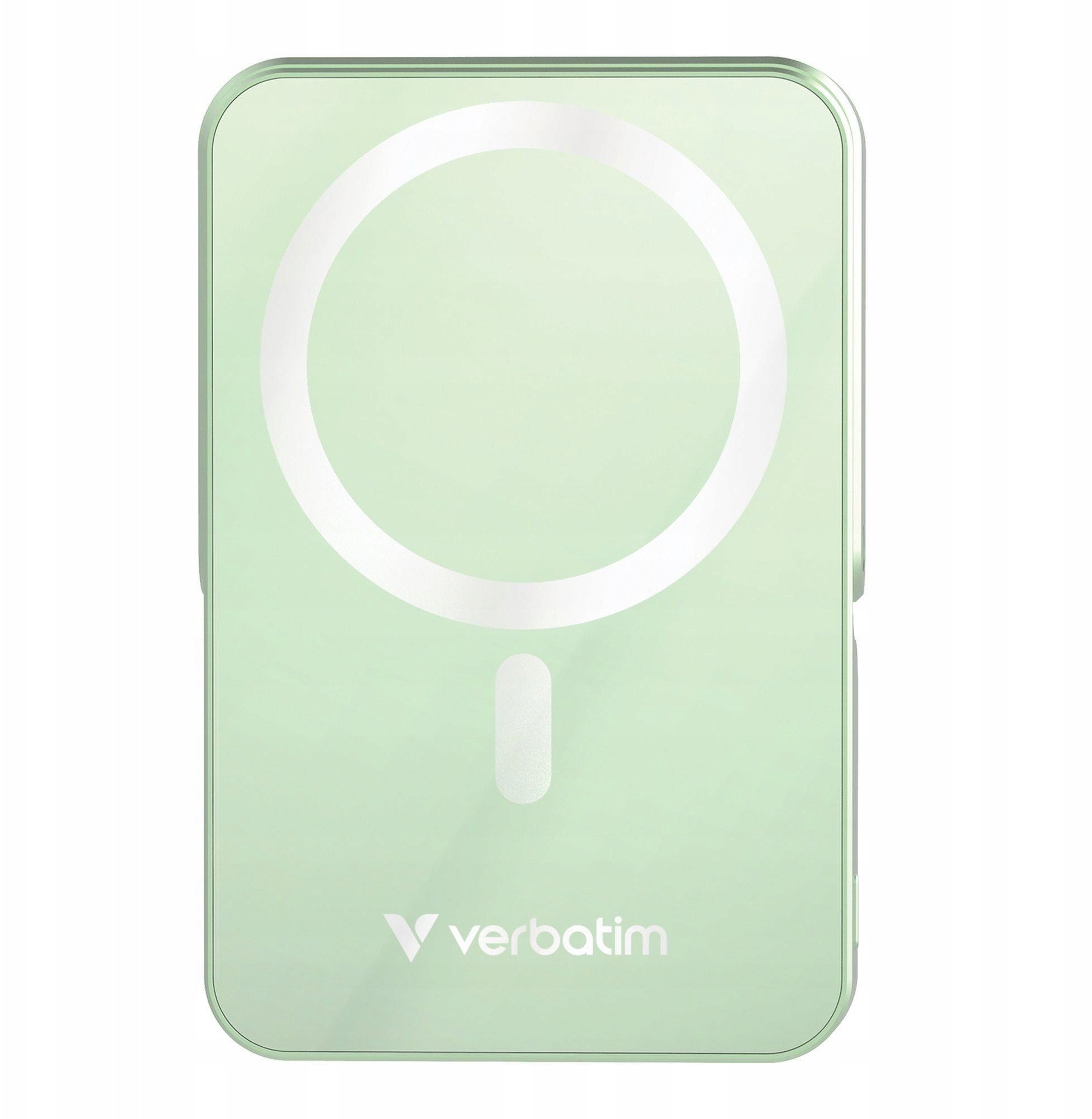 Powerbank Verbatim Charge 'n' Go Magnetic Wireless with Stand 10000mAh Zielony (32259)