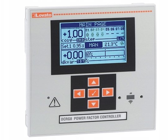 Lovato Electric Automatyczny regulator współczynnika mocy do układów 1f i 3f n/n i s/n kompensacja m...