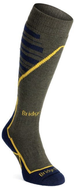 Bridgedale Skarpety narciarskie Ski MW Plus - olive/navy 36 - 39