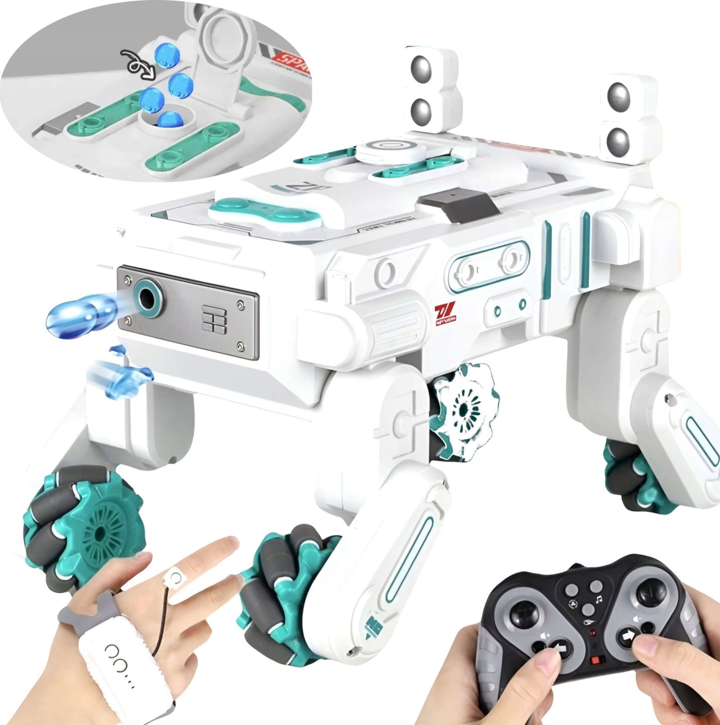 Łazik marsjański zdalnie sterowany pilot + gesty