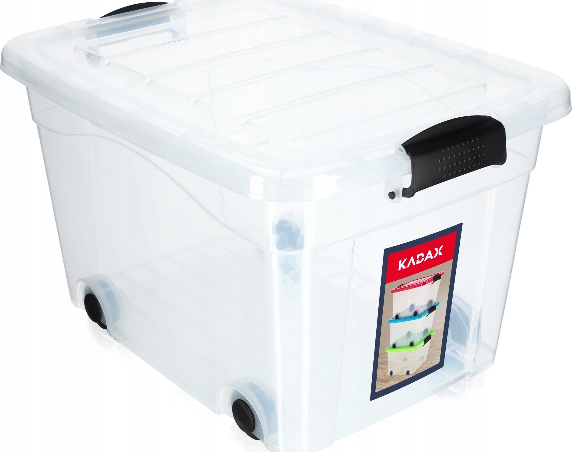 Kadax Pudełko Pojemnik Organizer Zabawki Na Kółkach 40L