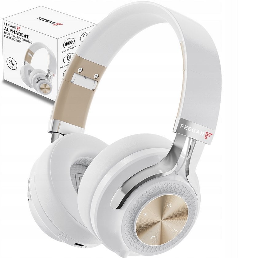 Słuchawki Bezprzewodowe FEEGAR AlphaBeat ANC Nauszne 65H Bluetooth 5.4 Mikrofon