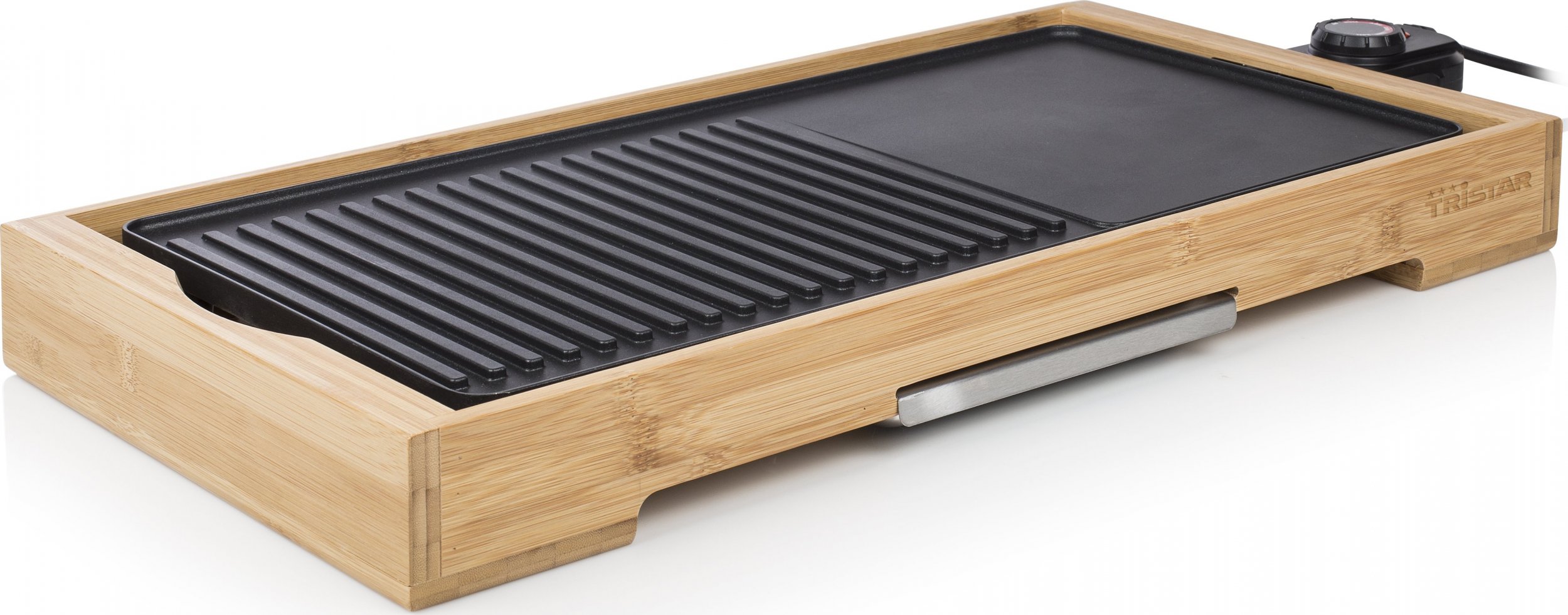 Grill elektryczny Tristar Bamboo Grill XL TG2514B Table, 2200 W, Black