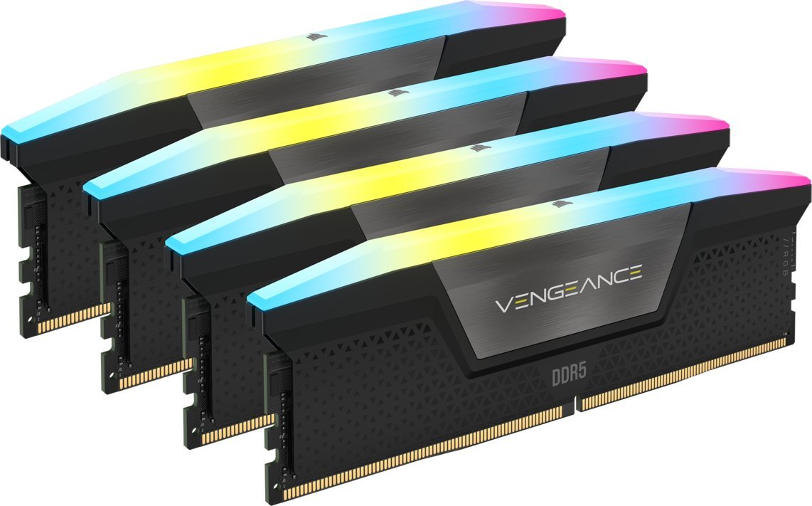 Pamięć Corsair Vengeance RGB, DDR5, 64 GB, 6200MHz, CL32 (CMH64GX5M4B6200C32)