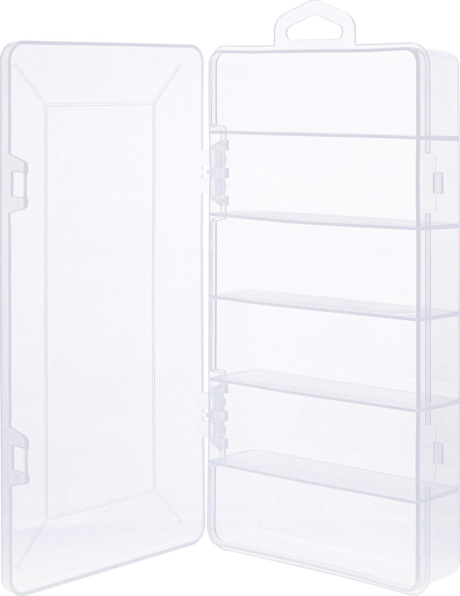 GBC InLine® Pudełko na drobne elementy, 6 przegrody, Wymiary: 206x107x33mm, przezroczysty