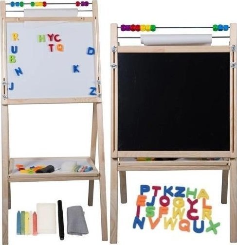 Tablica magnetyczna drewniana dwustronna naturalna