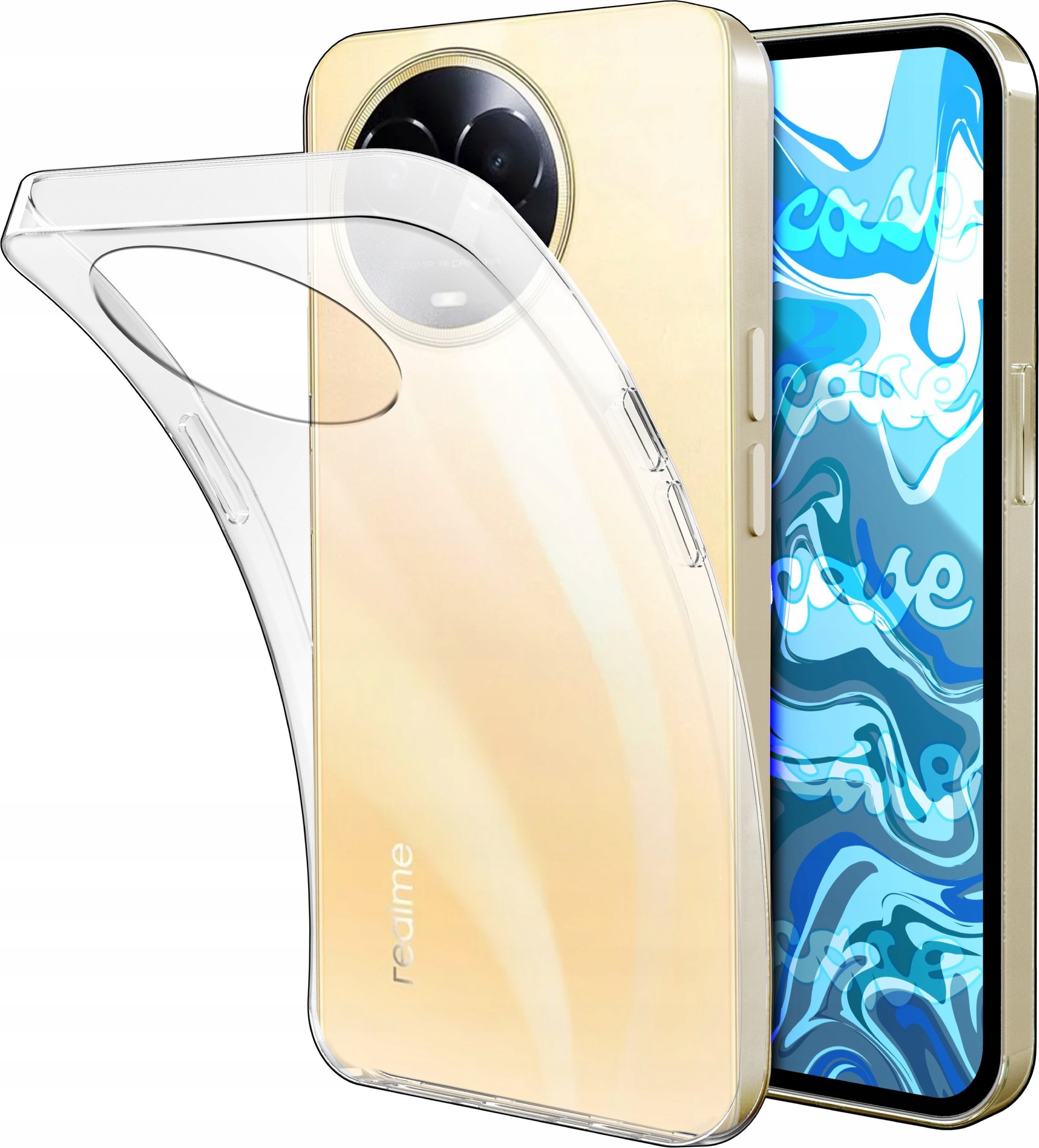 Hello Case ETUI DO REALME 11 5G GUMOWE OBUDOWA CASE SILIKON SLIM POKROWIEC CLEAR VIEW