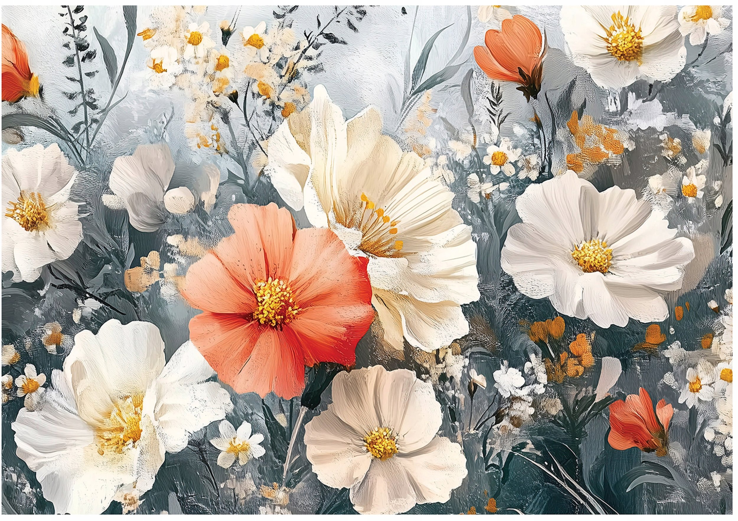 Fototapeta Kwiaty Łąka Maki Natura Sypialnia Salon Tapeta Flizelina 300X210