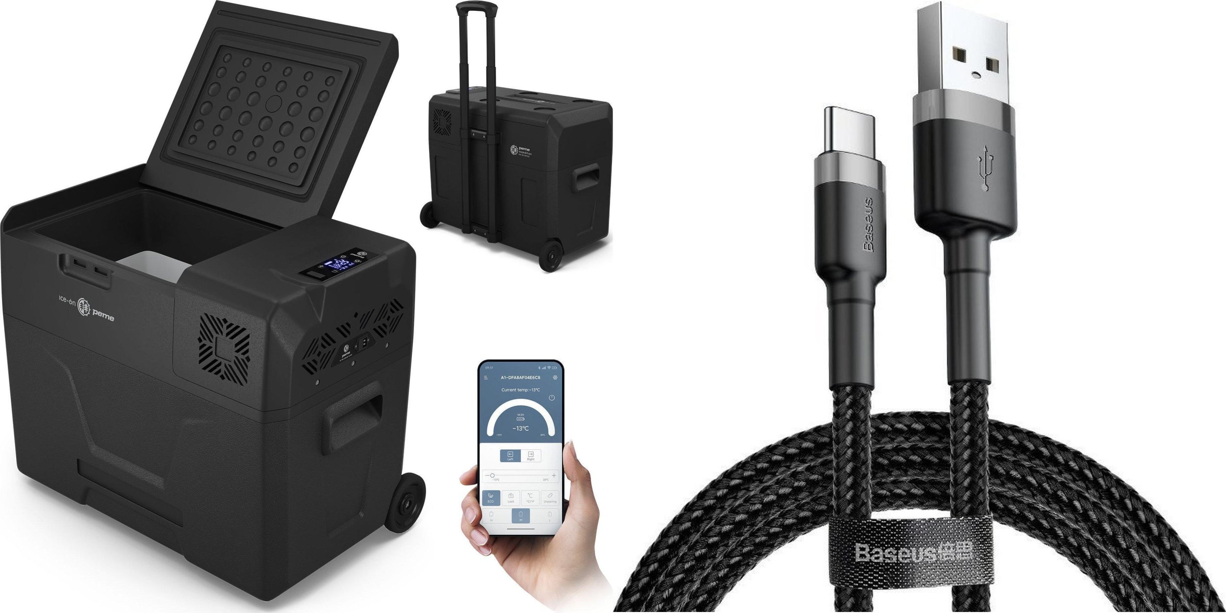 Lodówka turystyczna Peme Expedition 40 Dark Sky + kabel usb
