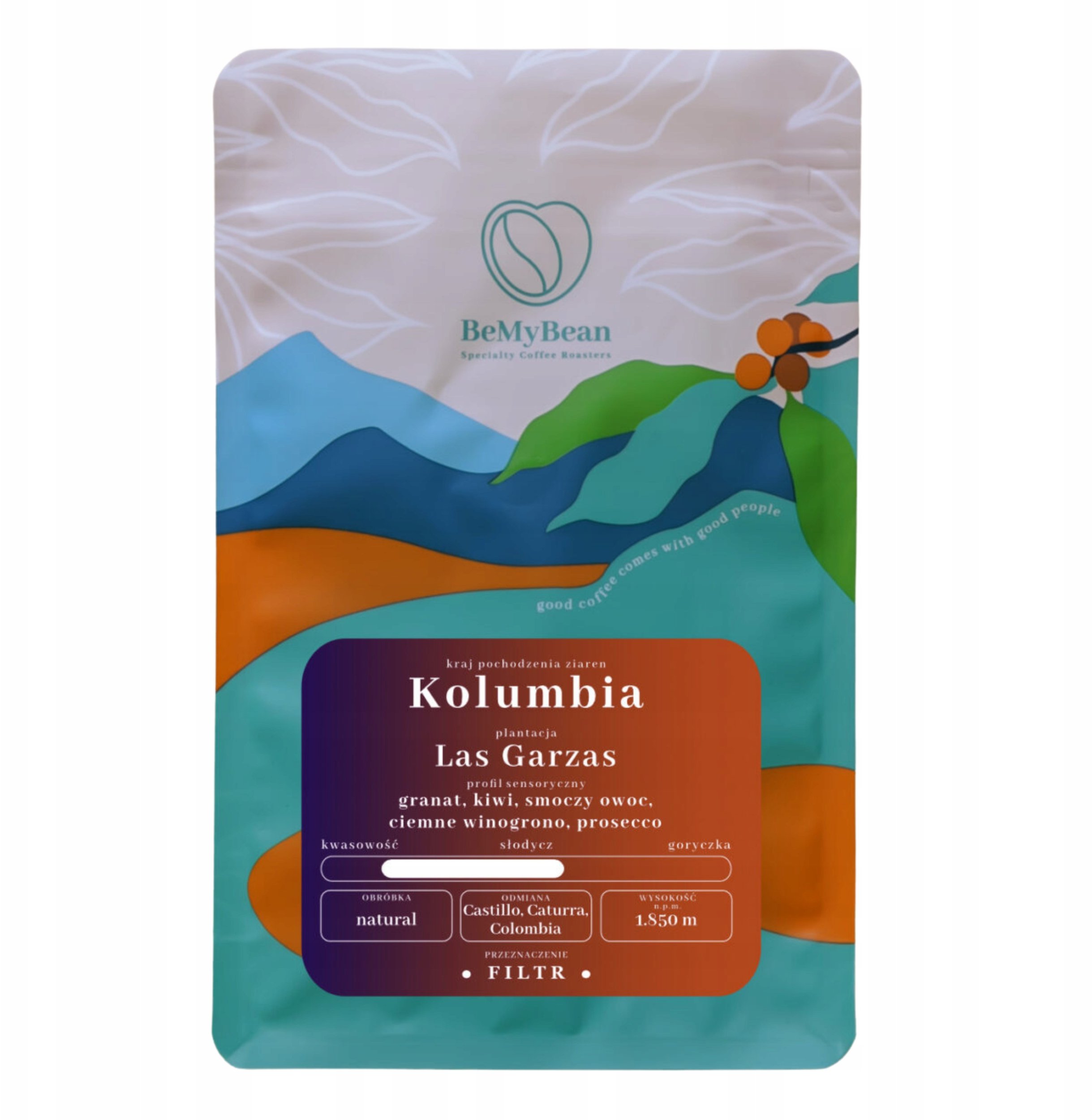 Kawa ziarnista BeMyBean - kawa ziarnista Kolumbia Las Garzas Filter 250 g