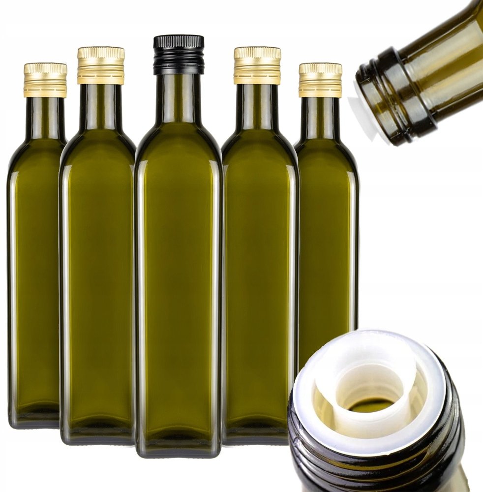 50x Butelki MARASCA 500ml z DOZOWNIKIEM na oliwę