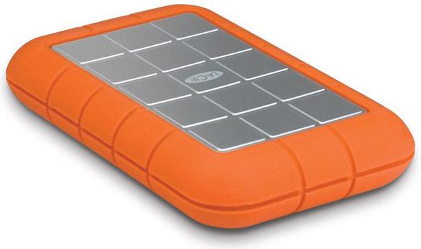 Dysk zewnętrzny HDD LaCie Rugged Mini 2TB Srebrno-pomarańczowy (9000298)