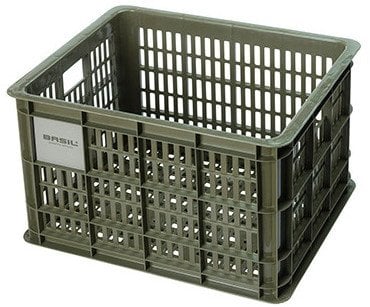 Basil Kosz na kierownicę/bagażnik BASIL BICYCLE CRATE M, 29.5L, moss green