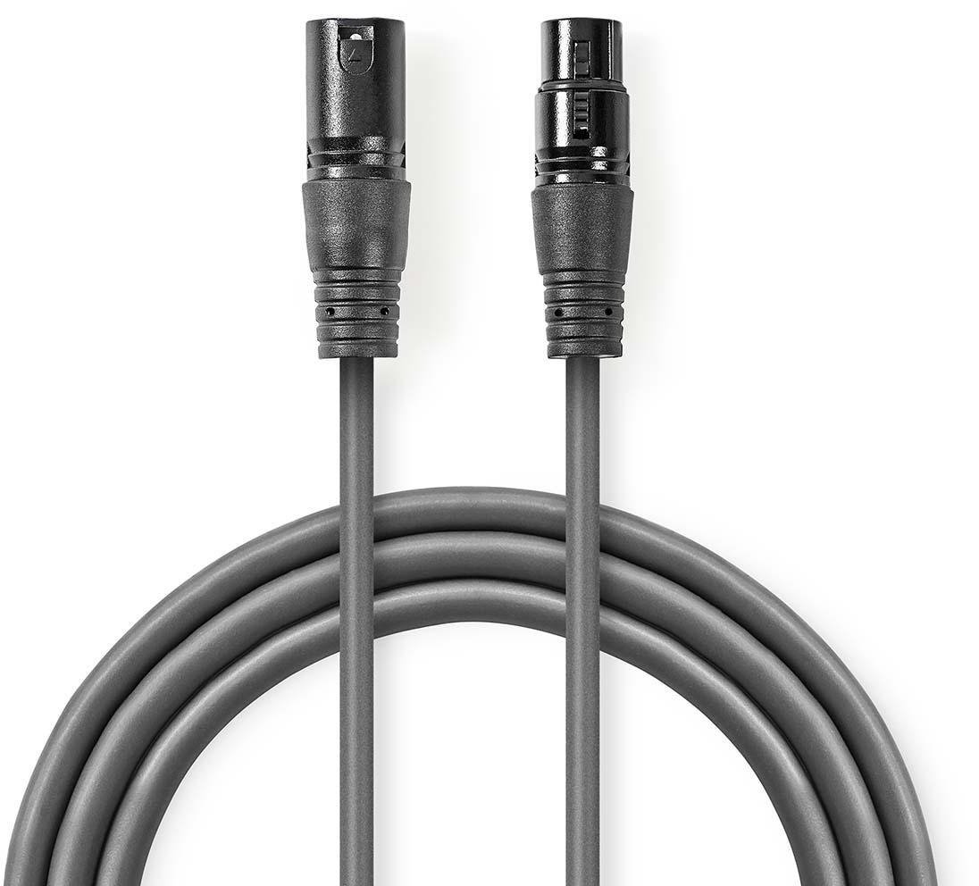 Kabel Nedis XLR M - XLR F 3m 5412810295630