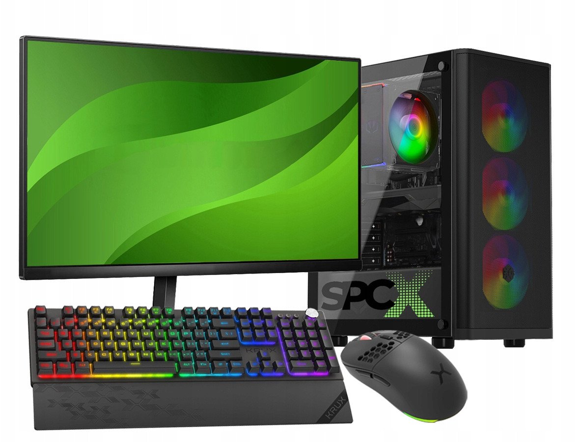 KOMPUTER SPCX Z MONITOREM LED 24'' i5-14400 32GB RTX5060 SSD 512GB one size