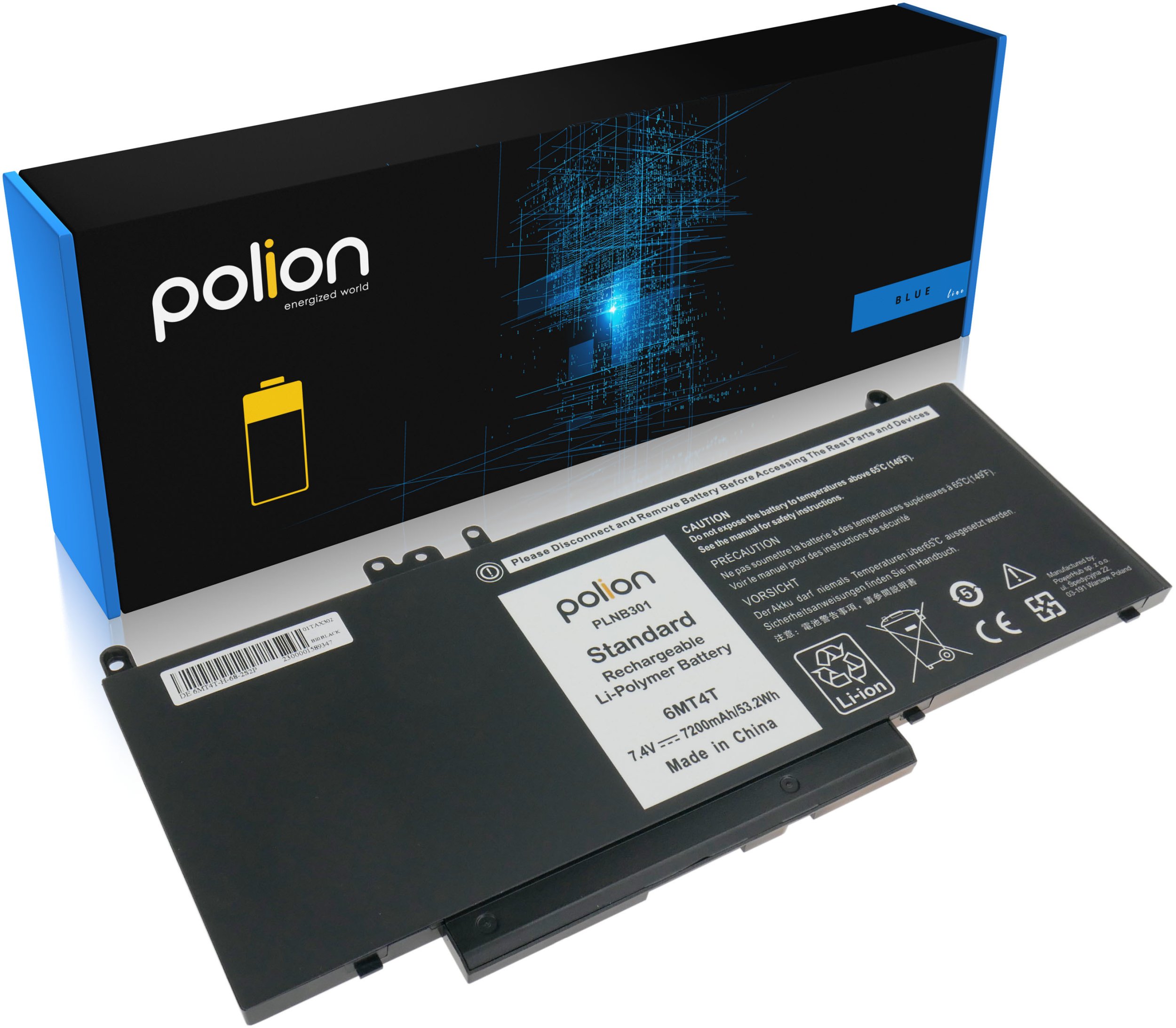 Bateria do laptopa DELL 6MT4T Latitude 5470 E5470 7200mAh