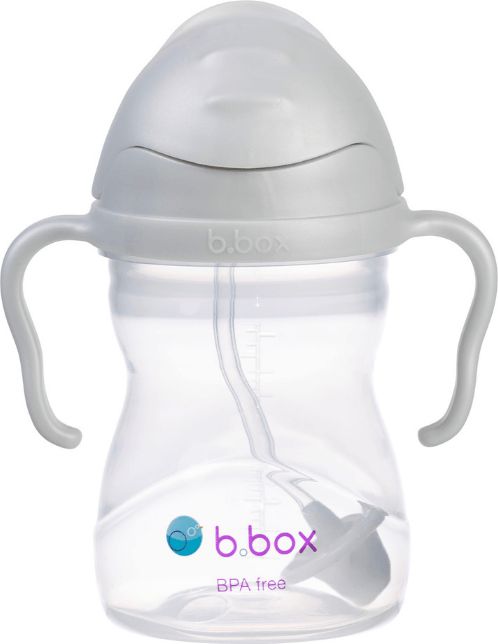 B.Box Bidon ze słomką 240 ml szary, b.box
