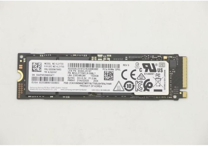 Dysk SSD Lenovo 1TB M.2 2280 PCIE NVME SSD (5SD1V60587)