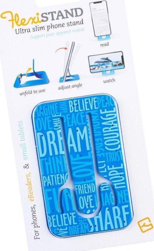 Podstawka Thinking Gifts FlexiStand podstawka pod telefon - Blue Words