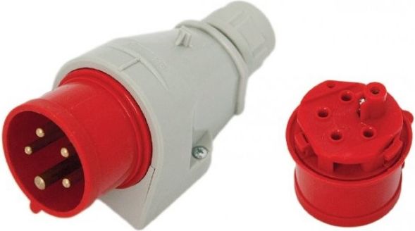 Tarel Wtyczka izolacyjna odbiornikowa 16A 400V 5P IP44 zaciski gwintowe (115)