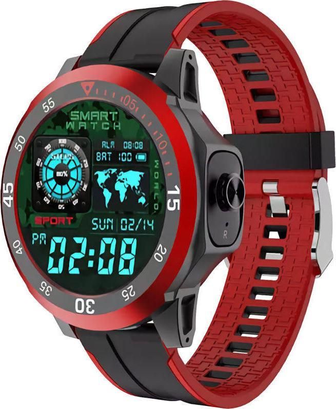 Smartwatch Rubicon RNCE85 Czarno-czerwony (RNCE78)