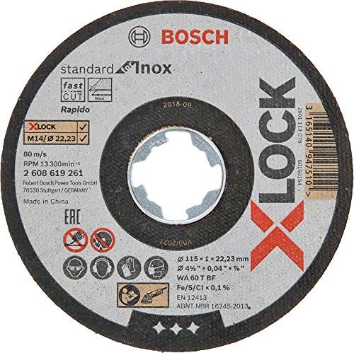 Bosch Bosch X-LOCK separation 115x1,0 h f INOX - 2608619261 straight