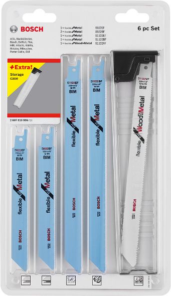 Bosch Zestaw brzeszczotów do wyrzynarek 6szt. (2607010906)