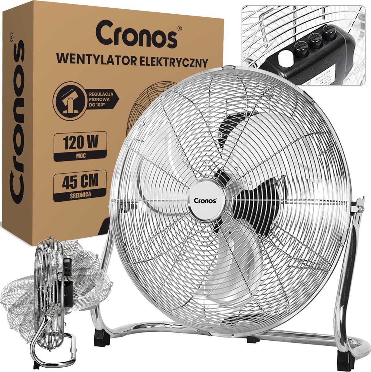 Wentylator Cronos Wentylator podłogowy Cronos KYT-30D1