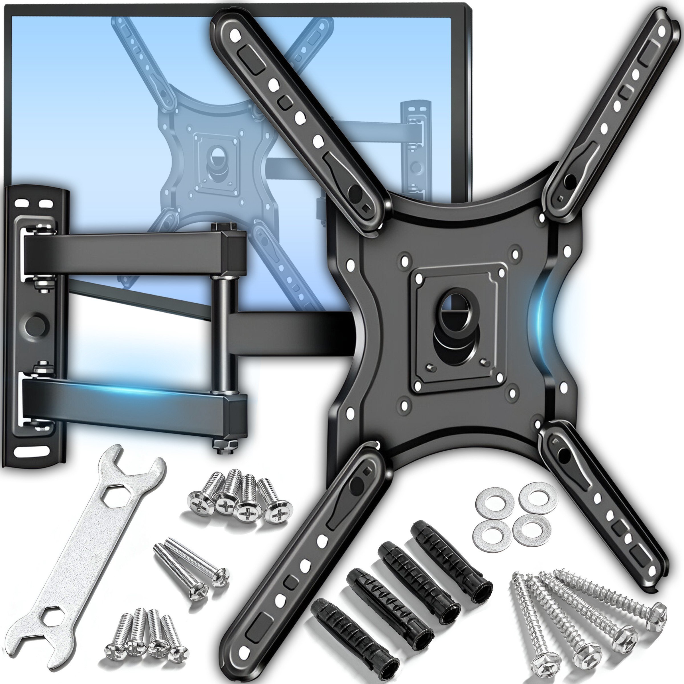 Retoo OBROTOWY UCHWYT TELEWIZORA TV WIESZAK MOCNY LCD XL- 55'