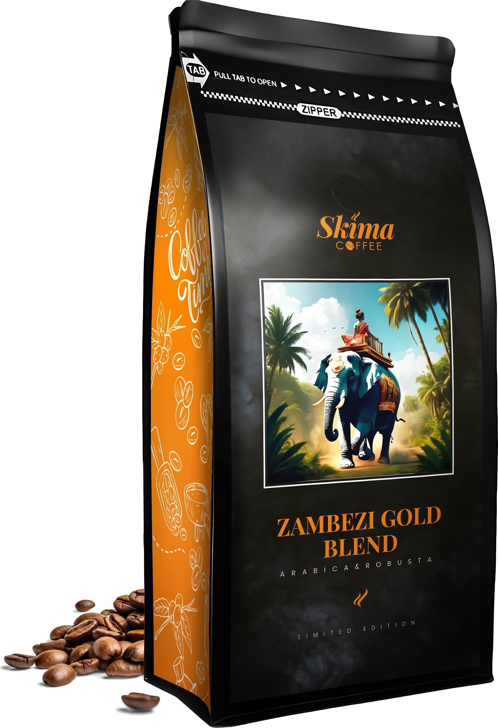 Kawa ziarnista SkimaCoffee Kawa ziarnista 1kg ZAMBEZI GOLD BLEND (LIMITED EDITION) do ekspresu