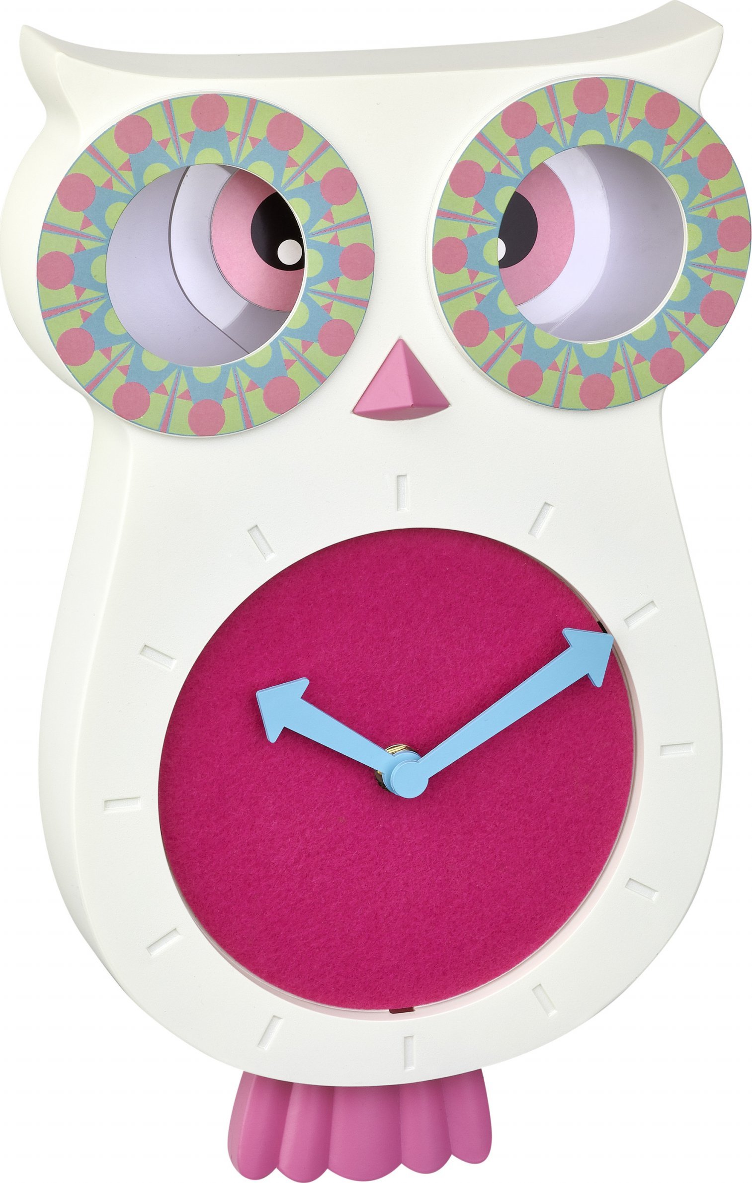 TFA 60.3052.06 blue/green Lucy Kids Pendulum Clock Owl