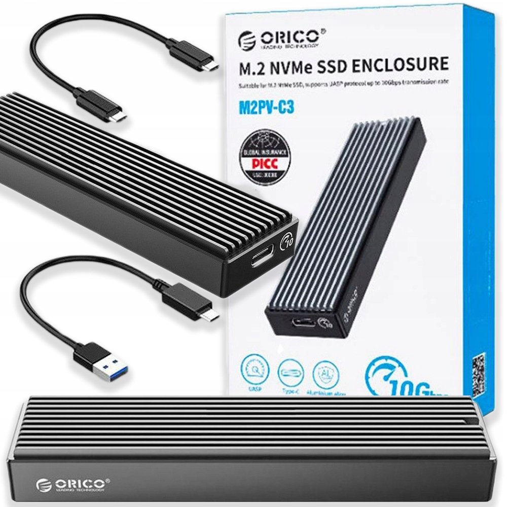 Kieszeń Orico OUTLET! Orico Obudowa Dysku M.2 NVME USB-C 3.1 10Gbps