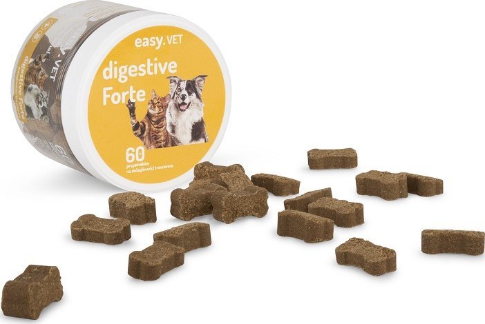 Easy .VET Smaczki funkcjonalne digestive forte dla psów i kotów 180g
