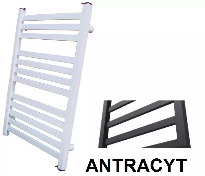 Grzejnik łazienkowy Hydroland GRZEJNIK ŁAZIENKOWY KUMIKO 500X540 ANTRACYT 228W // GRŁ-G/K-500X540-A