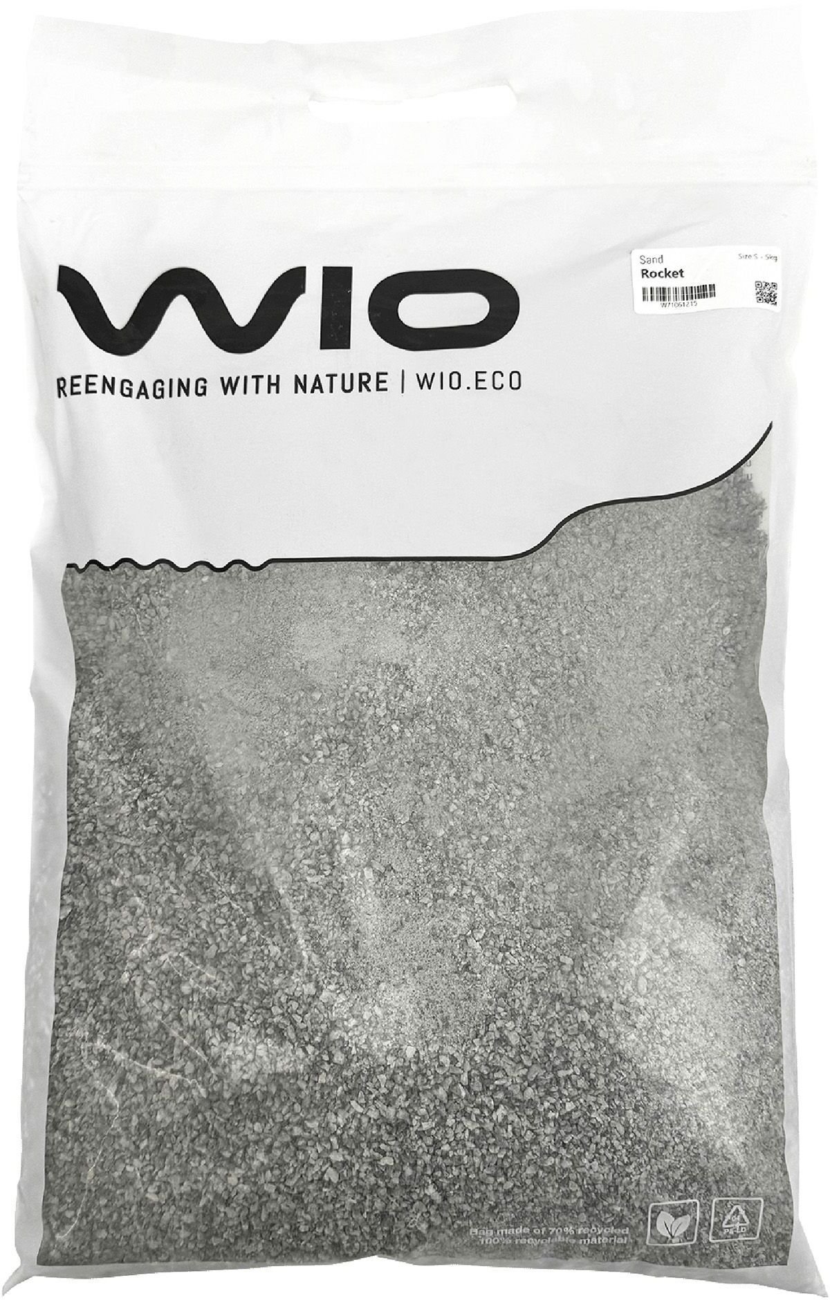 Aqua Nova WIO Rocket Sand, piasek, dekoracyjny, ciemnoszary, 5kg, worek