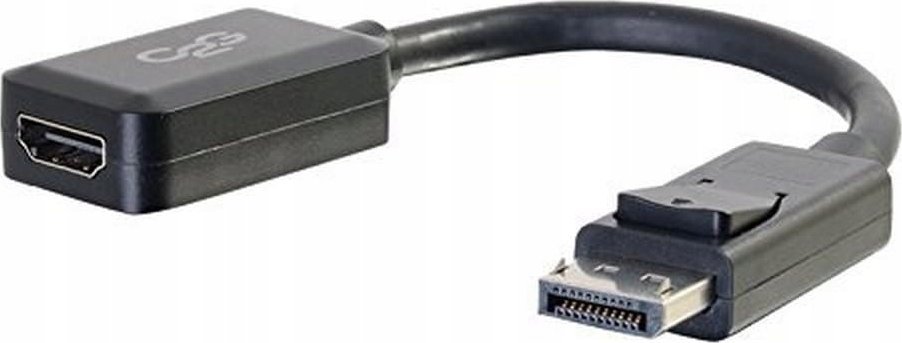 Adapter AV C2G C2G 8in DisplayPort to HDMI Adapter - DP to HDMI Adapter - 1080p - Black - M/F - Videoadapter - DisplayPort mannlich zu HDMI weiblich -