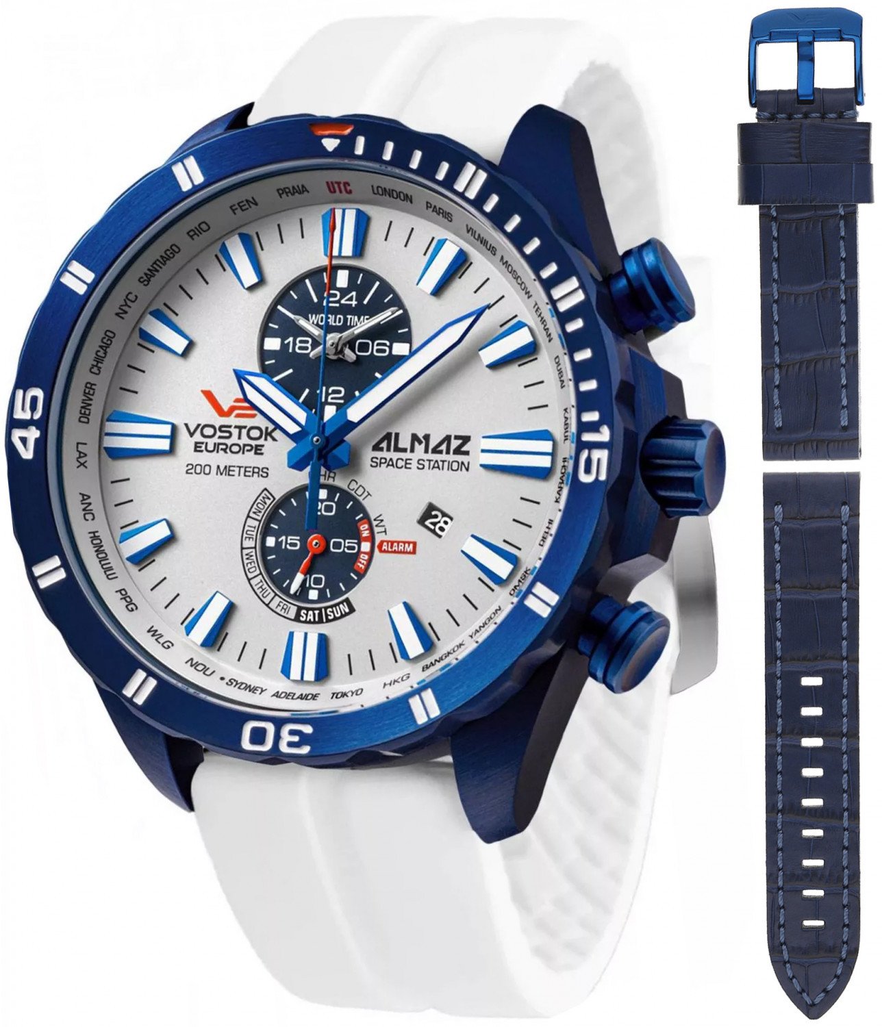 Zegarek Vostok Europe Zegarek męski Vostok Europe YM8J-320D657SW biały