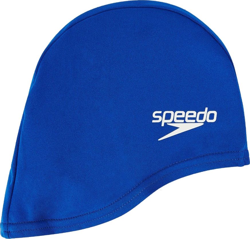 Speedo Czepek pływacki JUNIOR POLYESTER CAP niebieski Speedo