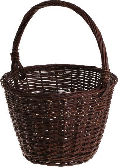 WickerPL Wiklinowy kosz ogrodowy doniczka okrągły kosz na taras do ogrodu na działkę 33 H25/40 cm